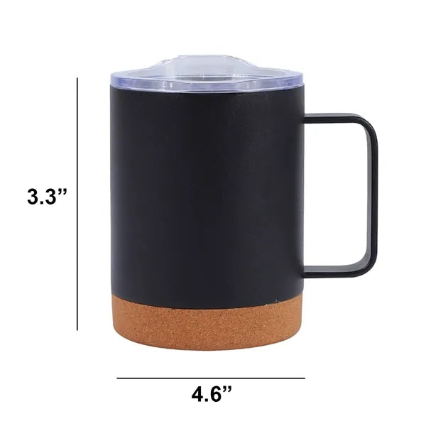 12 oz. Stainless Steel Insulated Coffee Mug Cork Bottom Cup
