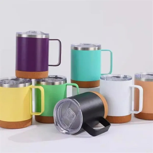 12 oz. Stainless Steel Insulated Coffee Mug Cork Bottom Cup