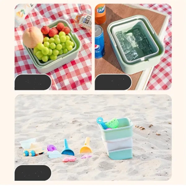Portable Multifunctional Car Folding Trash Can