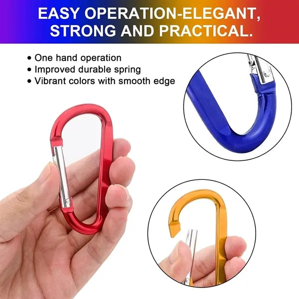 Carabiner Key Chain With Split Ring