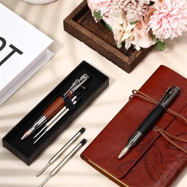 Bolt Action Tactical Metal Pen with Refill & Gift Box