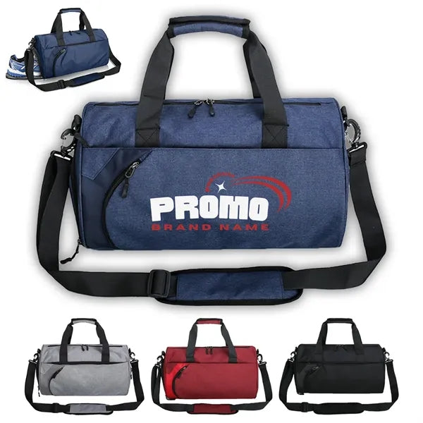 Multi-Compartment Gym Duffel Bag with Shoulder Strap Workout