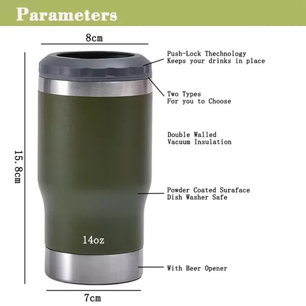 16OZ Portable 4-in-1 Can Cooler