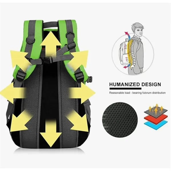 40L Hiking Backpack Lightweight Water-Resistant Outdoor Bag