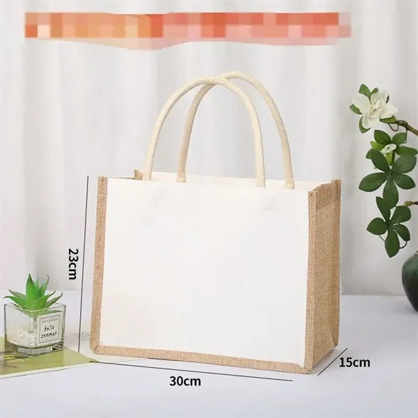 11.8 Linen Hand Tote Bag