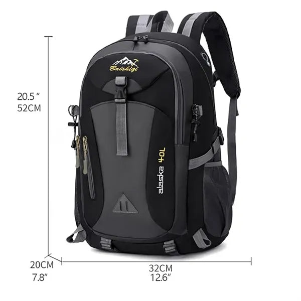 Outdoor Hiking Backpack Durable Laptop USB Charging Student
