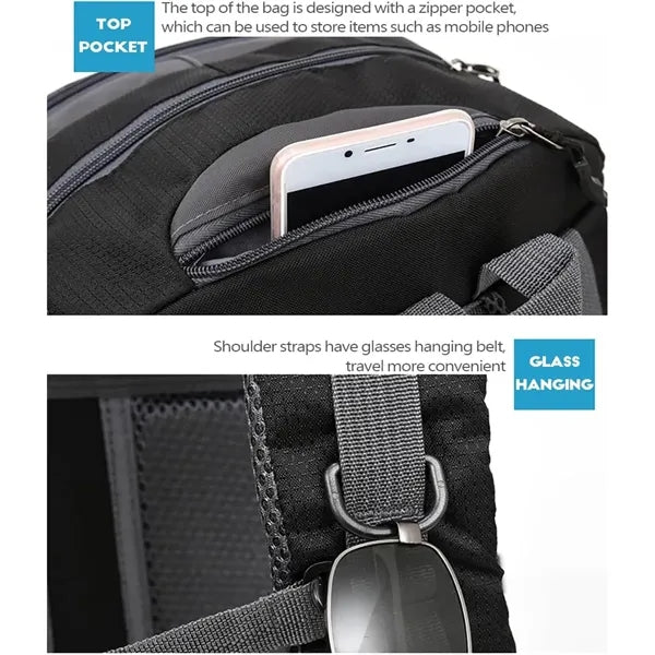 Outdoor Hiking Backpack Durable Laptop USB Charging Student