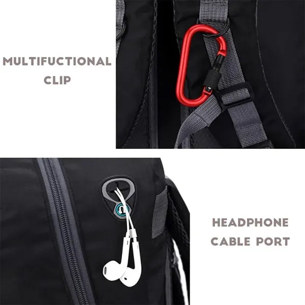 Outdoor Hiking Backpack Durable Laptop USB Charging Student