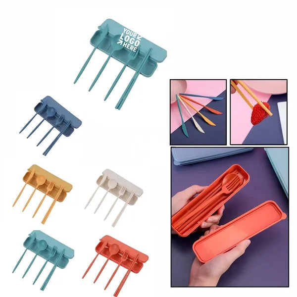 Eco-Friendly Wheat Straw Cutlery Set for Lunch Box & Travel