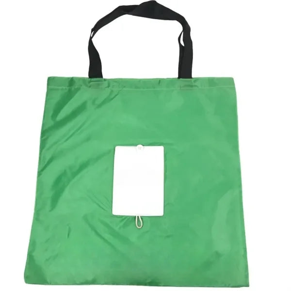 Creative Foldable Tote Bag w/ PU Patch & Button Closure