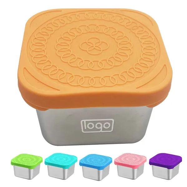 6oz Stainless Steel Snack Containers