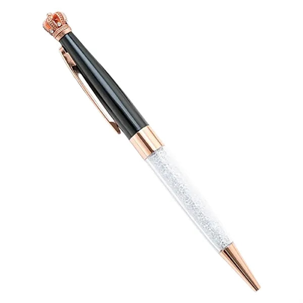 Crystal Crown Retractable Ballpoint Pen