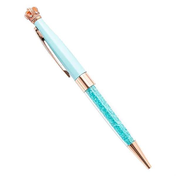 Crystal Crown Retractable Ballpoint Pen