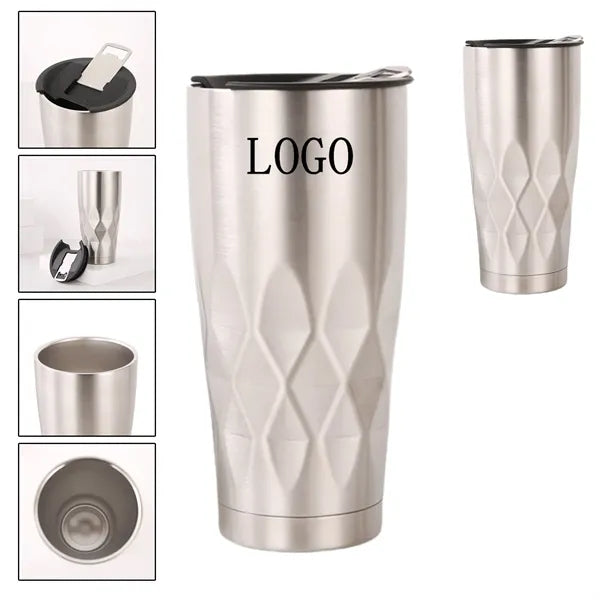Ice Keeping Beer Mug with Bottle Opener 22oz