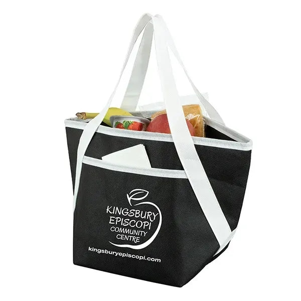 Zipper Cooler Tote 6-Pack Size