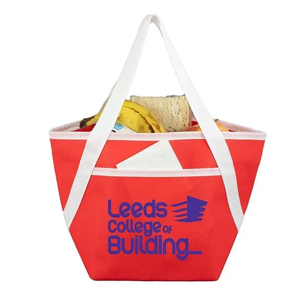 Zipper Cooler Tote 6-Pack Size