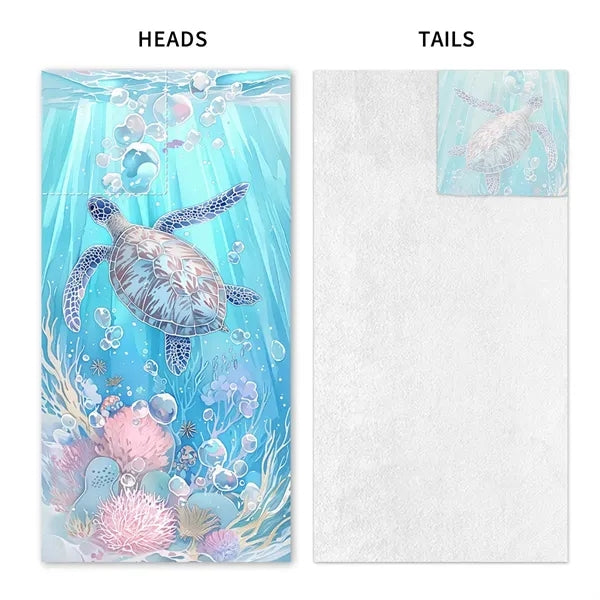 Portable 2-In-1 Microfiber Beach Towel Bag Can Be Customized
