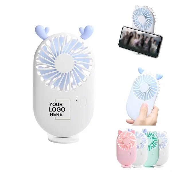 USB Rechargeable Pocket Fan with Base