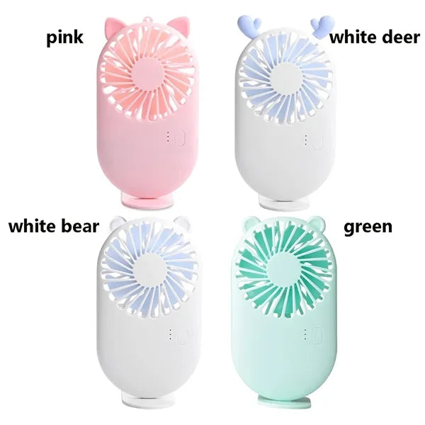 USB Rechargeable Pocket Fan with Base