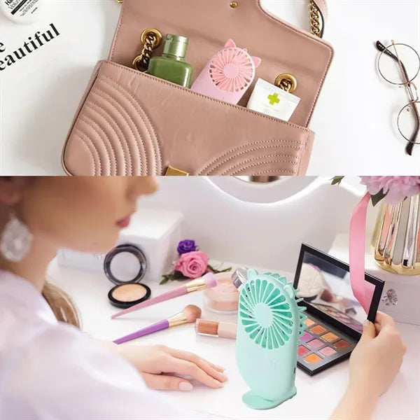 USB Rechargeable Pocket Fan with Base