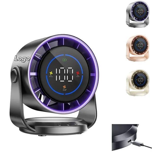 Digital Display Rechargeable Table Fan