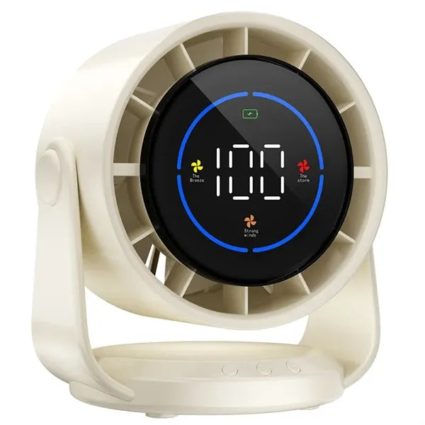 Digital Display Rechargeable Table Fan