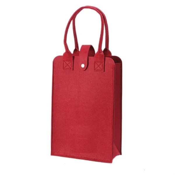 2-Bottle Felt Wine Bag