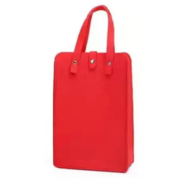 2-Bottle Felt Wine Bag