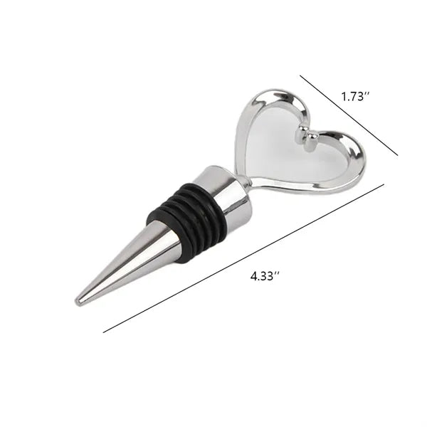 Heart Shape Plastic Wine Bottle Stopper