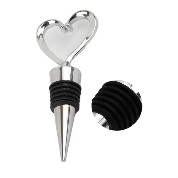 Heart Shape Plastic Wine Bottle Stopper