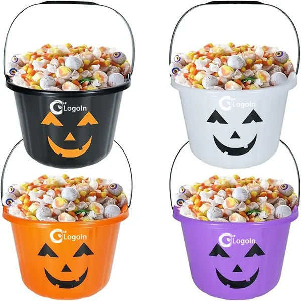 Halloween Trick or Treat Bucket Jack O Lantern Candy Basket