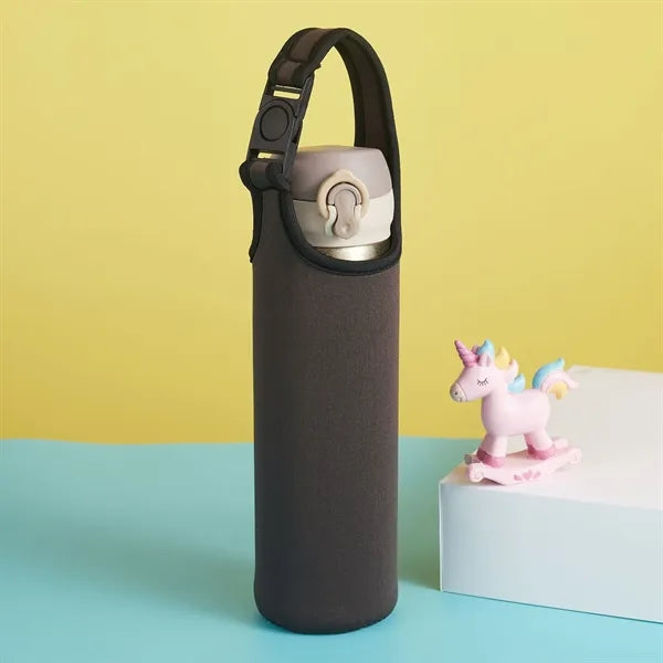 15.5-20oz Insulated Neoprene Water Glass Bottle Carrier Bag