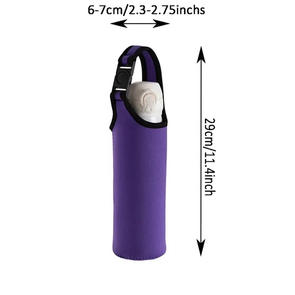 15.5-20oz Insulated Neoprene Water Glass Bottle Carrier Bag