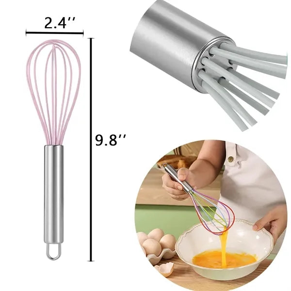 Egg Beater Silicone Salad Mixer Milk Frother