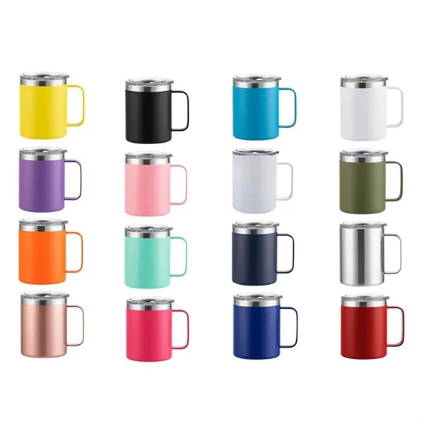 12oz Stainless Steel Handle Coffee Mug with Insulation