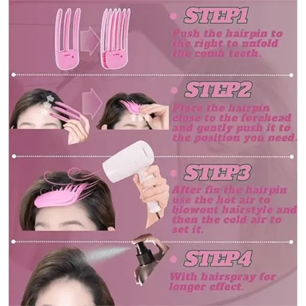 Bulk Root Clips for Voluminous Bangs Heatless Styling Set