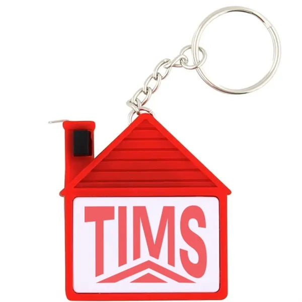 House Measuring Tape Keychain
