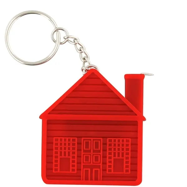 House Measuring Tape Keychain