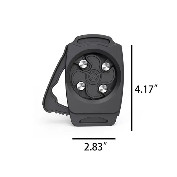 Stainless Steel Can And Bottle Opener With Ergonomic Grip