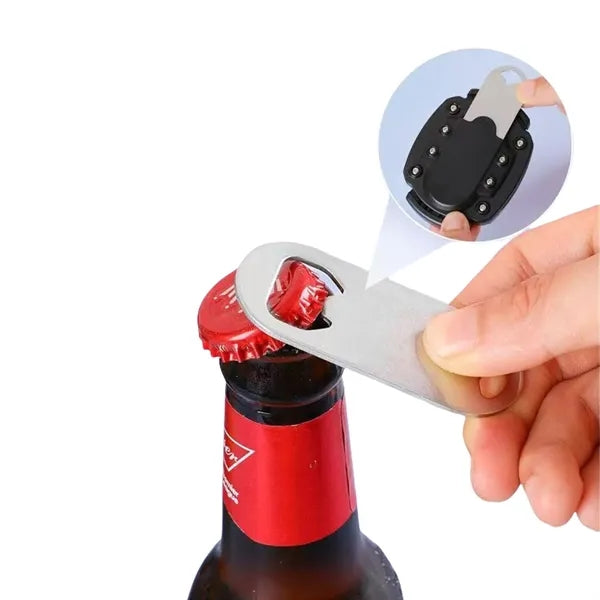 Stainless Steel Can And Bottle Opener With Ergonomic Grip