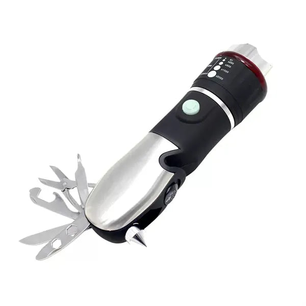 Multifunction Emergency Escape Hammer with LED Flashlight