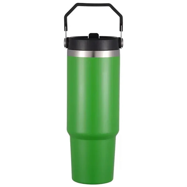 30 oz Stainless Steel Tumbler W/ Straw