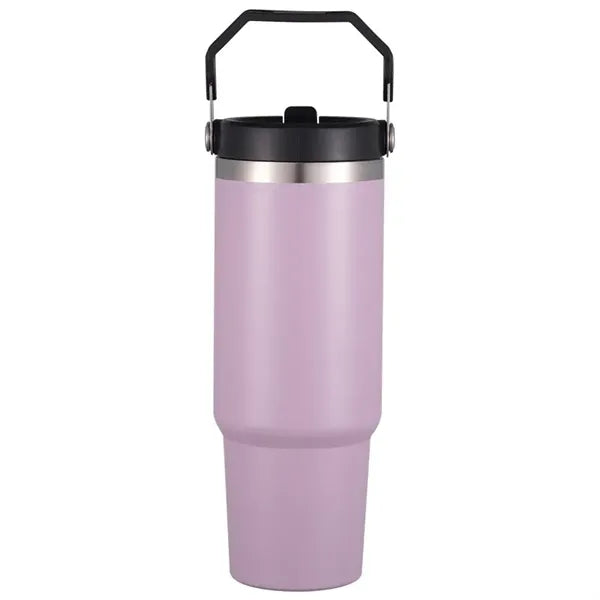 30 oz Stainless Steel Tumbler W/ Straw