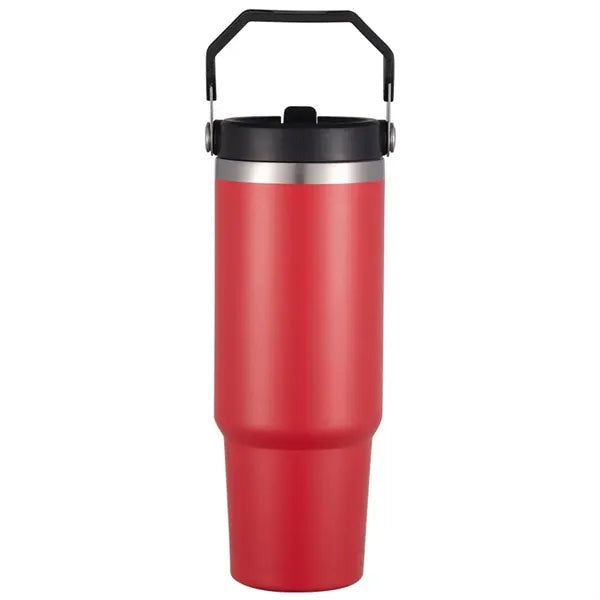 30 oz Stainless Steel Tumbler W/ Straw