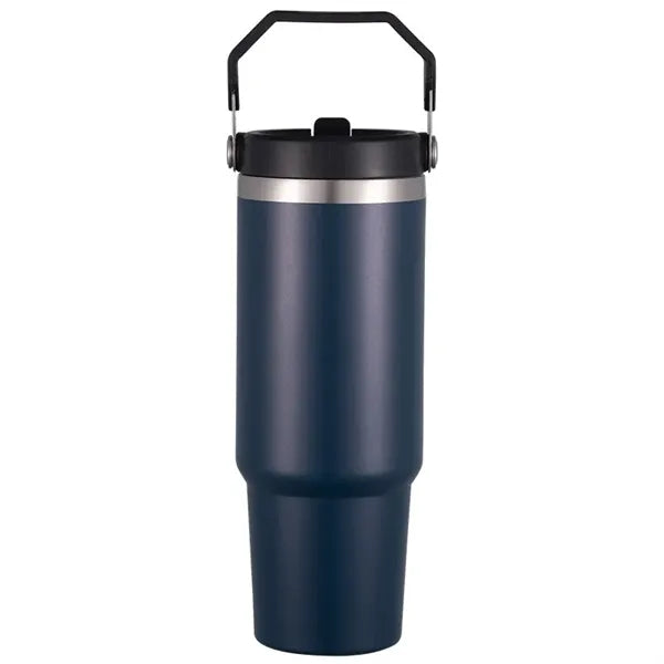 30 oz Stainless Steel Tumbler W/ Straw