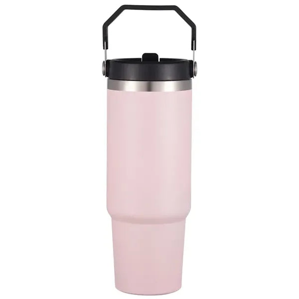 30 oz Stainless Steel Tumbler W/ Straw