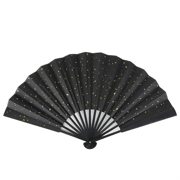 Large Hand Folding Fabric Fan 13"