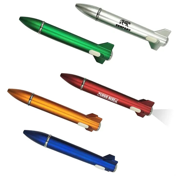 Rocket Shape Pen with Flashlight