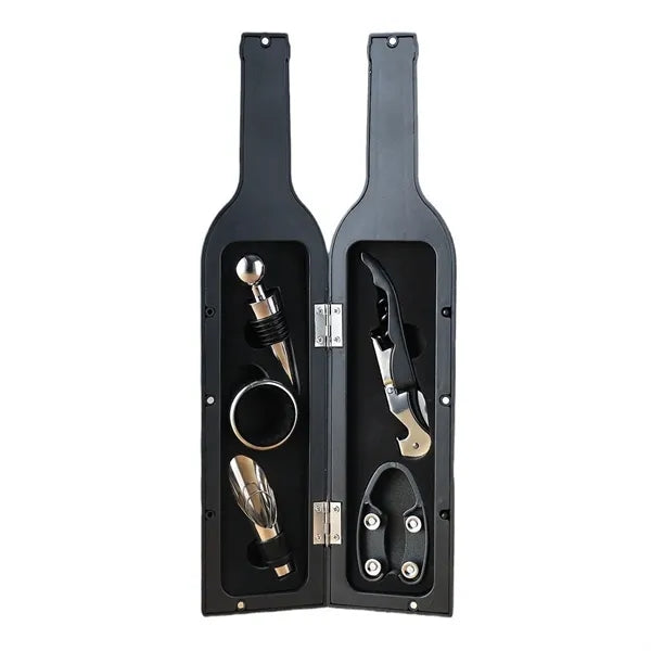 5 Piece Stainless Steel Wine Tool Set Corkscrew