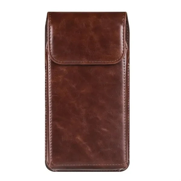 Leather Cell Phone Holster With Belt Clip